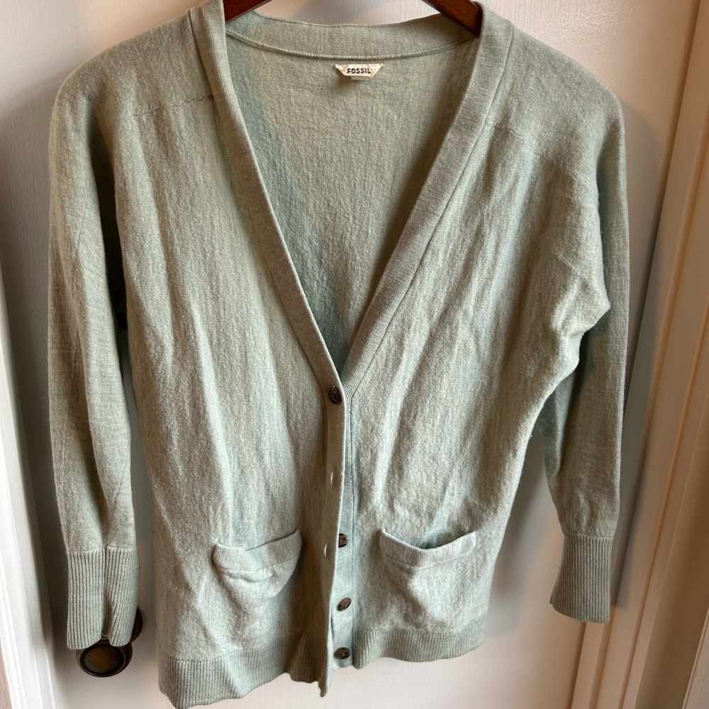 Fossil Women's Soft Mint Cardigan